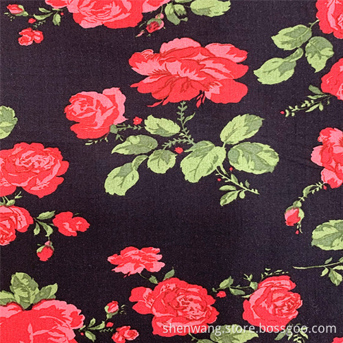 Ndonesia Breathable Custom Printed 100 Rayon Fabric
